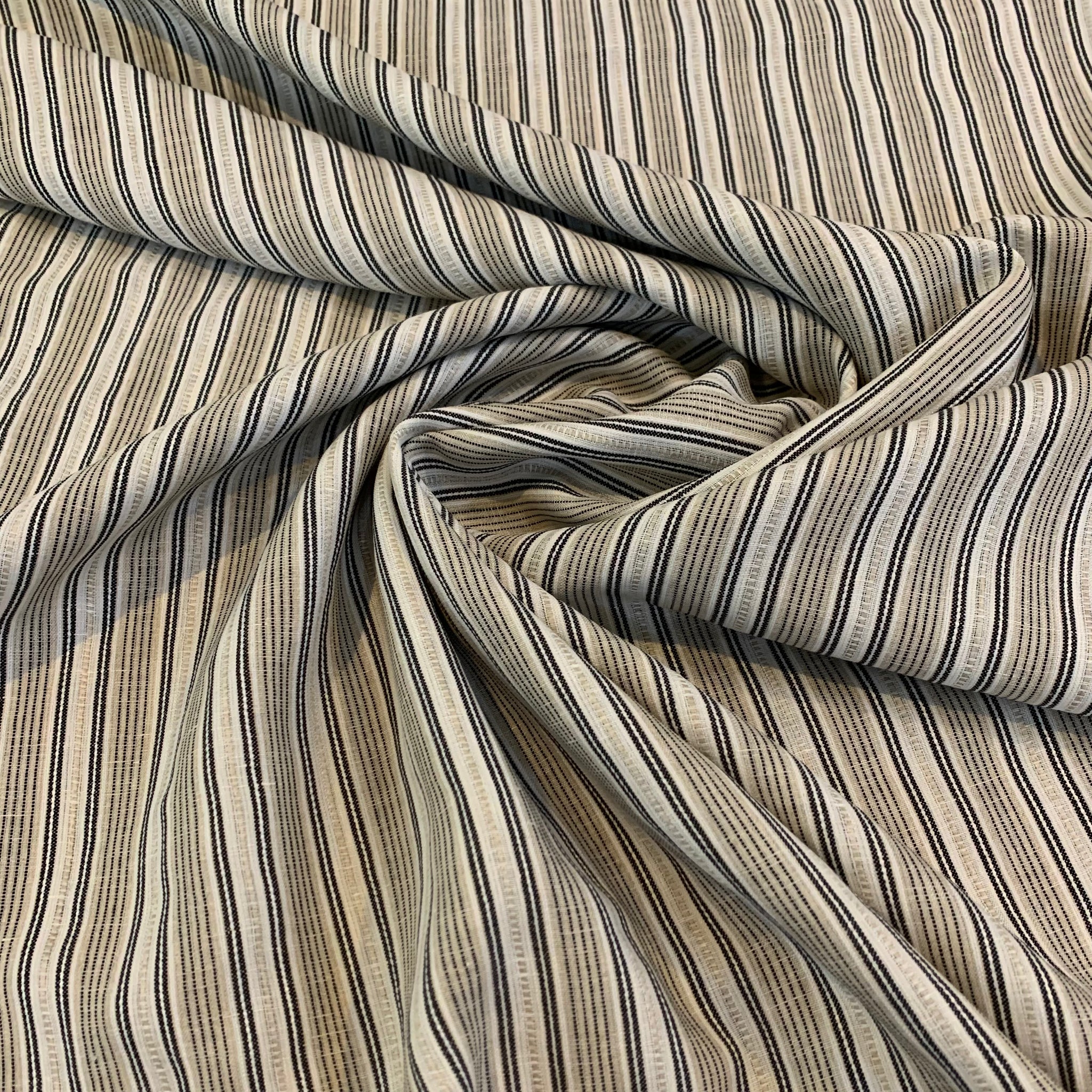 Stripe Linen/Cotton Fabric