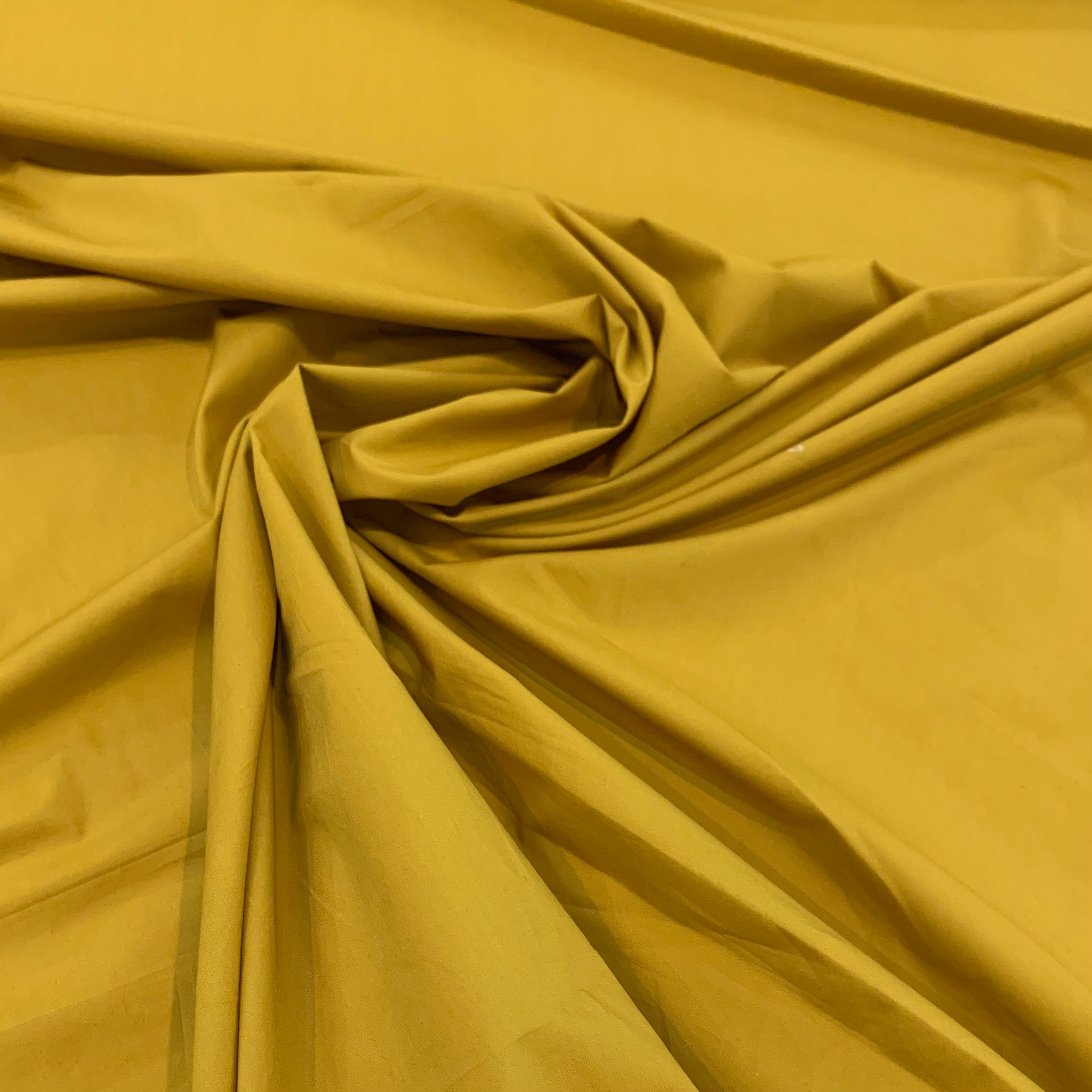 Cotton Shirting Fabric - Mustard