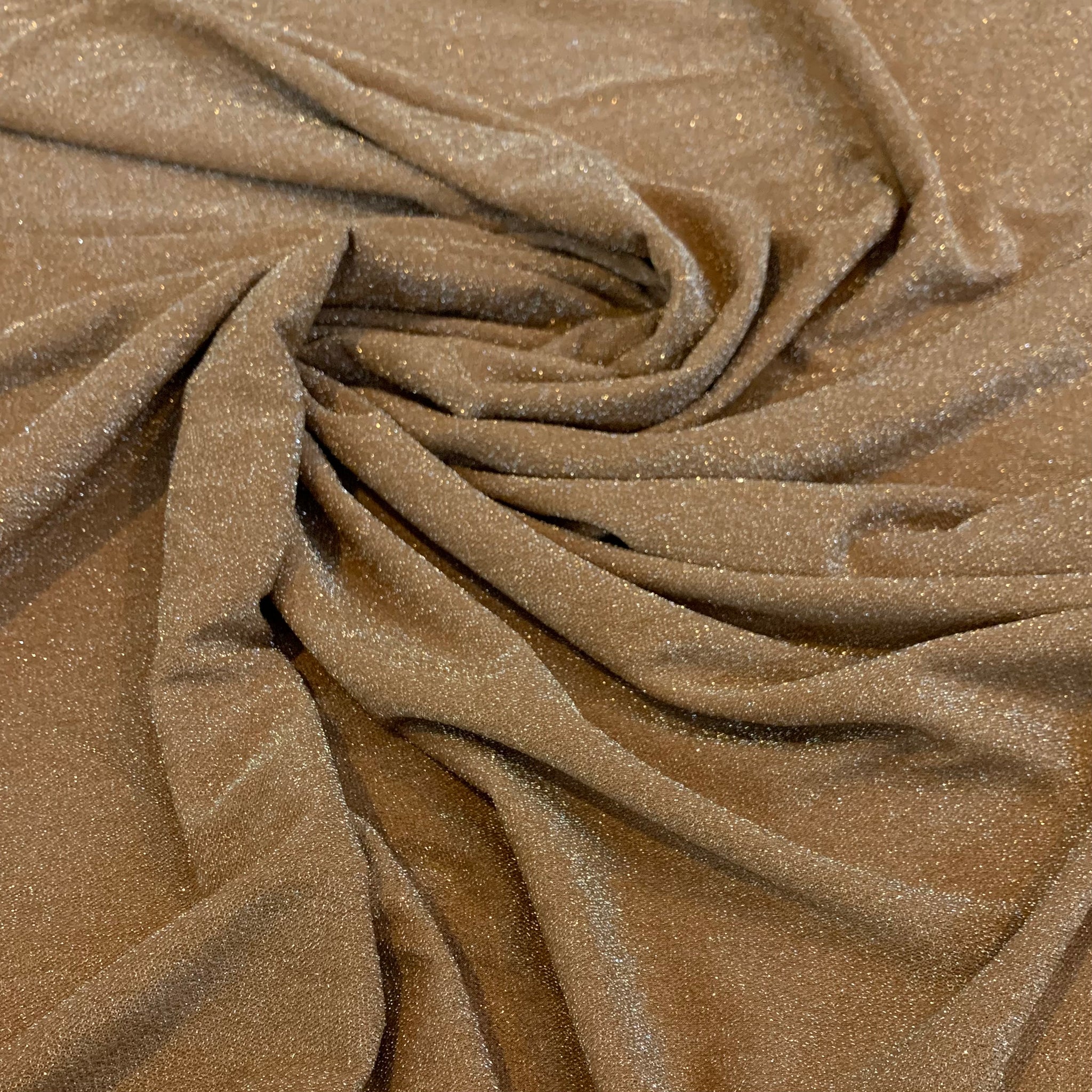 Fancy Sparkle Knit Poly/Spandex/Lurex Fabric - Nude