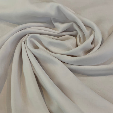 Rayon Challis Fabric - White