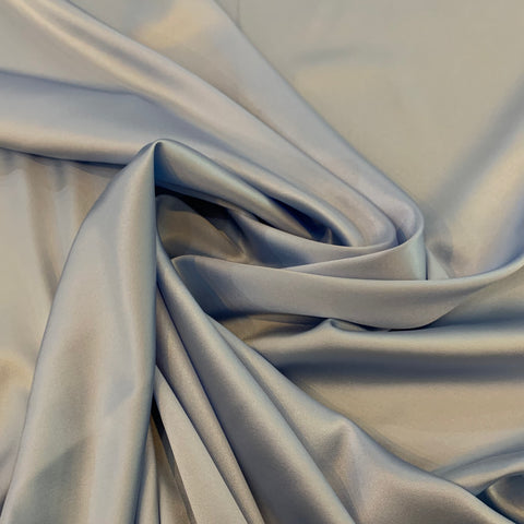 Stretch Silk Charmuese Fabric - Sky Blue