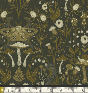 Hidden Land Cotton Flannel Fabric - Lunar F-62303a