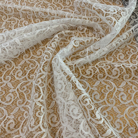Polyester Lace Fabric - Off White