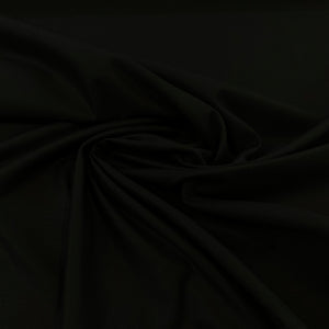 Cotton Sateen Fabric - Black