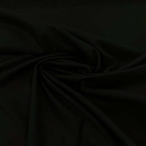 Cotton Sateen Fabric - Black