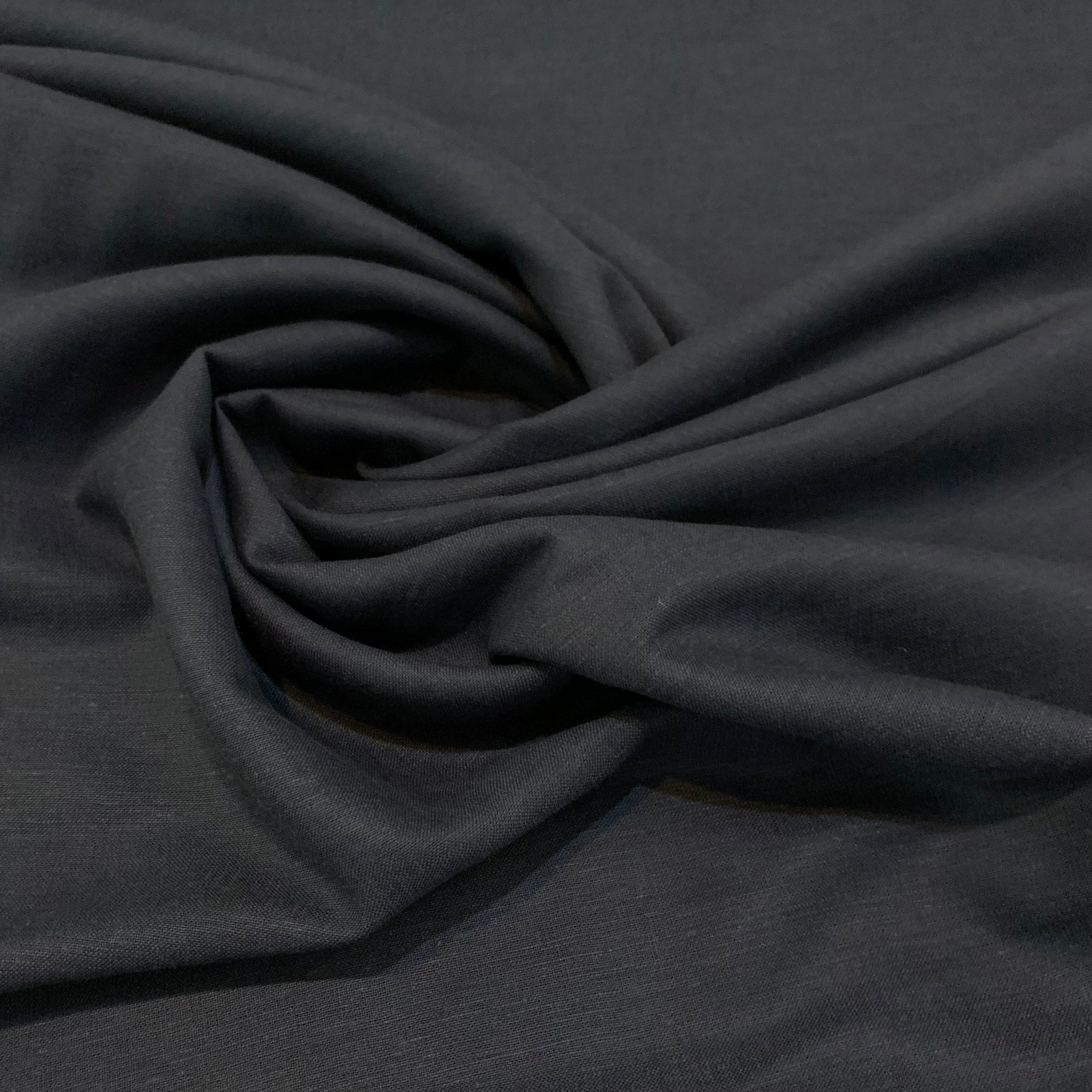 Nevada Mid-Weight Linen Fabric - Navy