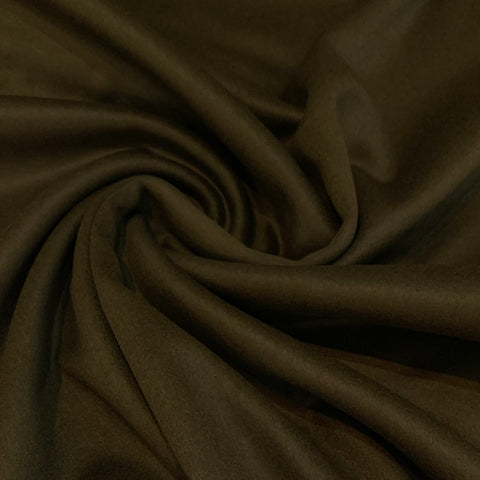 Wool Blend Melton Coating Fabric - Olive Drab