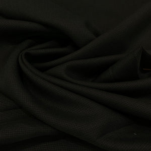 Grid Texture Linen Fabric - Black
