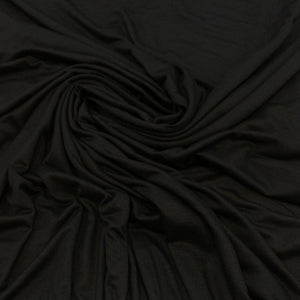 Bamboo Lycra Jersey Fabric - Black