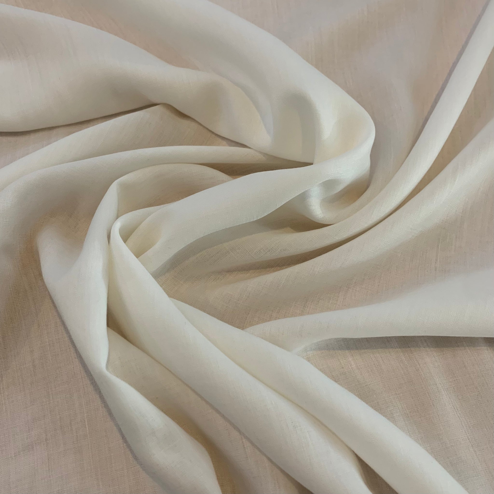 Rayon Lawn Fabric - White