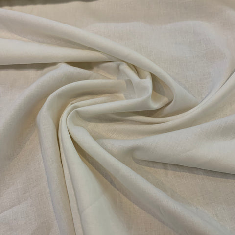 Linen Rayon Blend Fabric - Off White