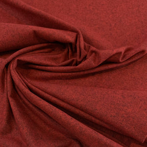 Cotton  Flannel Fabric - Heather Red
