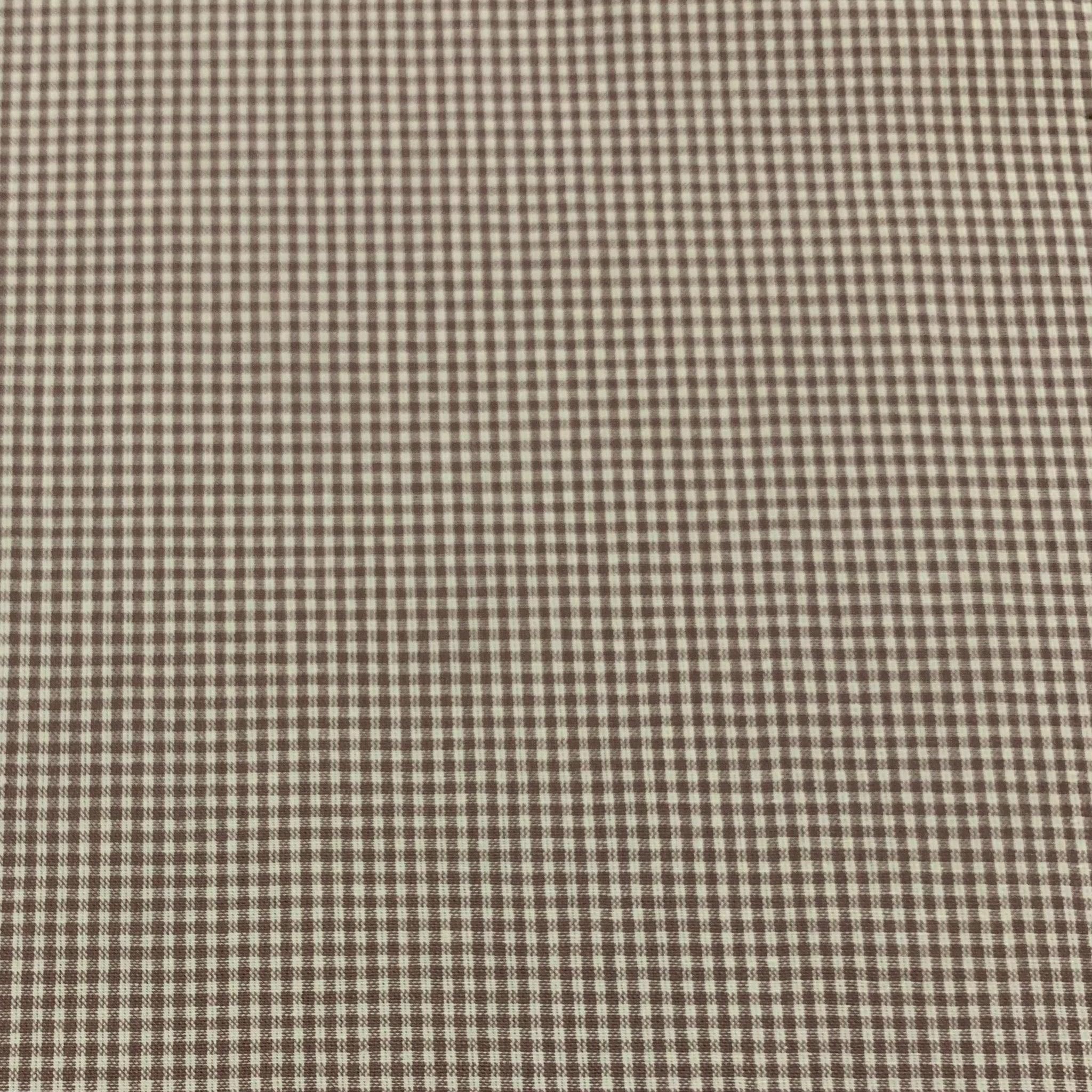 Picket Fence Mini Gingham Cotton Fabric - Violet Vista