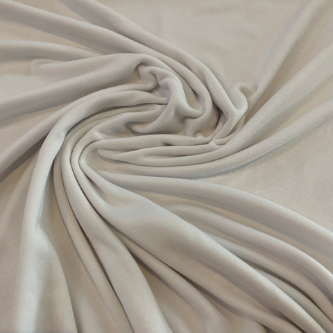 Hemp/Organic Cotton Interlock Fabric - White