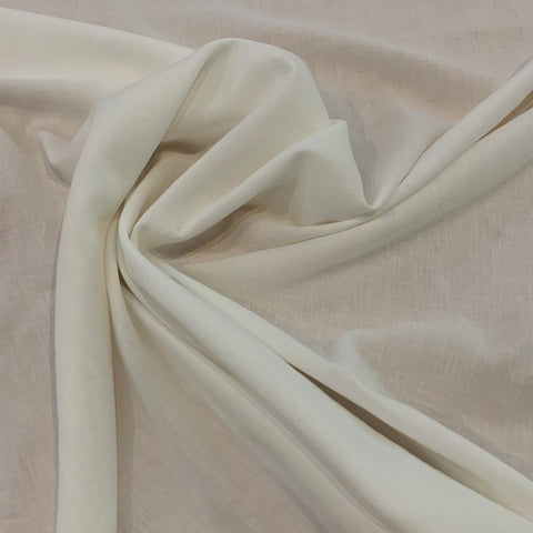 Lightweight Cotton Twill Fabric - White