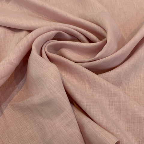 Loose Weave Linen Fabric - Pink