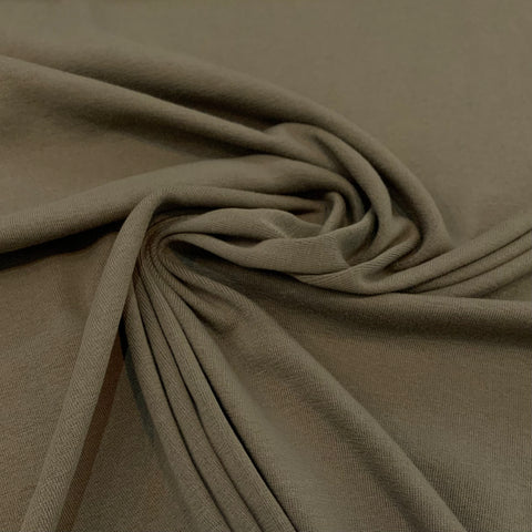 Cotton Rib Knit Fabric - Army Green
