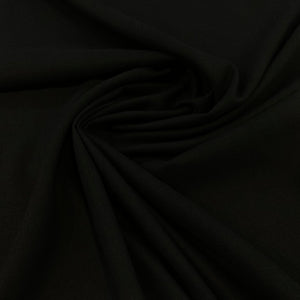 Linen Rayon Blend Fabric - Black