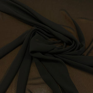 Pebble Chiffon Fabric - Black