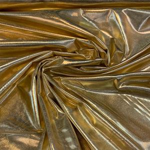 Spandex METALLIC Gold Fabric / 60 Wide / Sold by the Yard