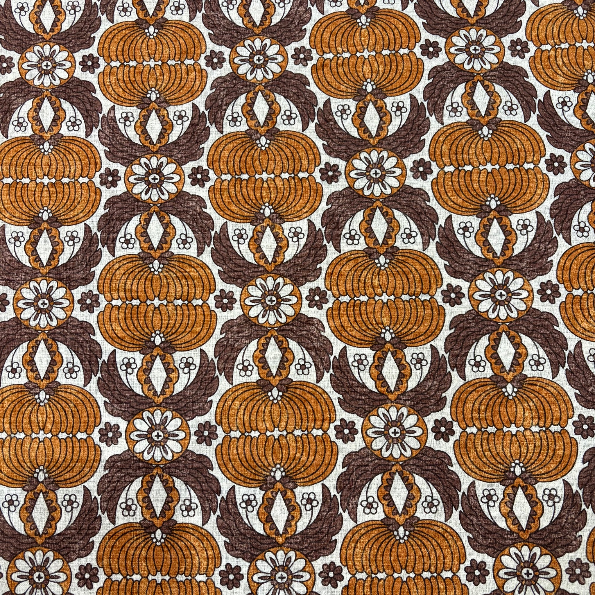 Sopo Retro Dobby Cotton Fabric - Oranges YGA-81020-2-A