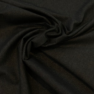 Stretch Denim Cotton/Spandex w/ Silver Lurex Fabric -Midnight