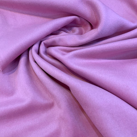 Wool Blend Melton Coating Fabric - Pink