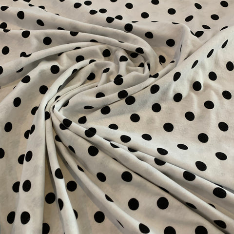 Knit Polka Dot Cotton Fabric