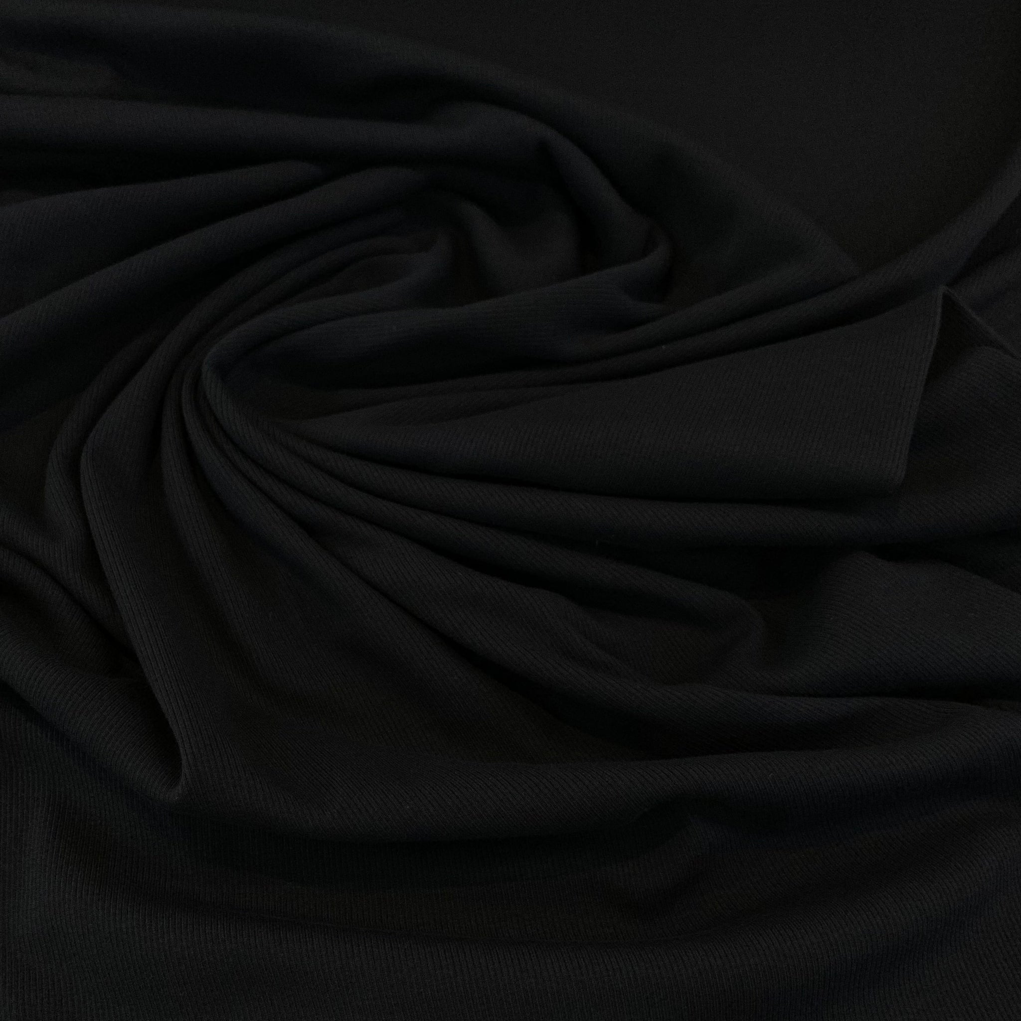 Cotton/Spandex Rib Knit Fabric - Navy