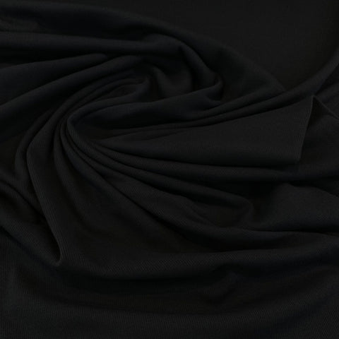 Cotton/Spandex Rib Knit Fabric - Navy
