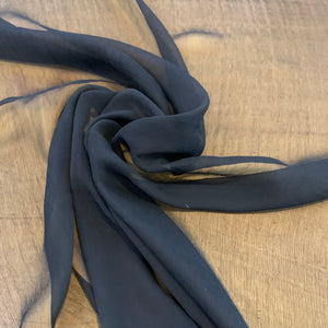 Silk Chiffon Fabric - Black