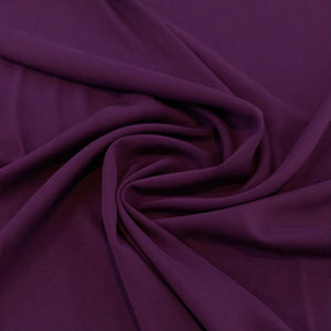 Rayon Challis Fabric - Light Eggplant