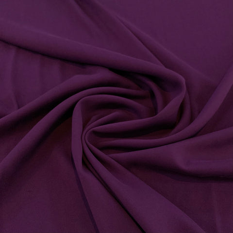 Rayon Challis Fabric - Light Eggplant