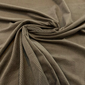 Wide Wale Cotton Corduroy Fabric -Light Brown