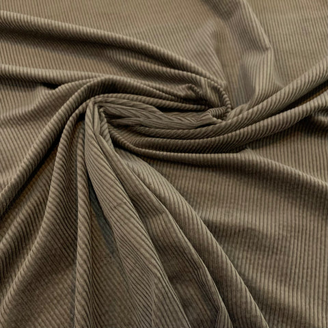 Wide Wale Cotton Corduroy Fabric -Light Brown