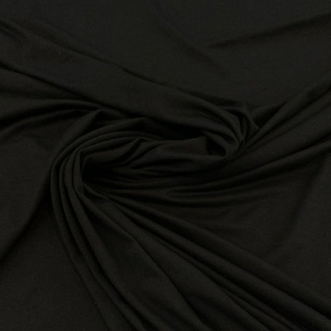 Rayon Spandex Jersey Fabric - Black