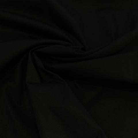 Cotton Spandex Stretch Twill Fabric - Black