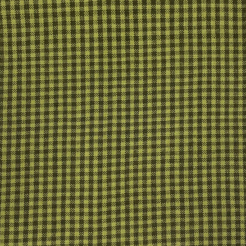 Homespun Mini Gingham Cotton Fabric - Mossy Rock