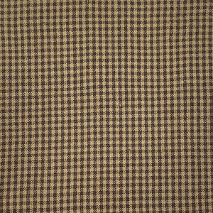 Homespun Mini Gingham Cotton Fabric - Espresso Beans