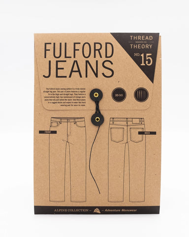 Fulford Jeans Pattern - Men's sizes 26-50