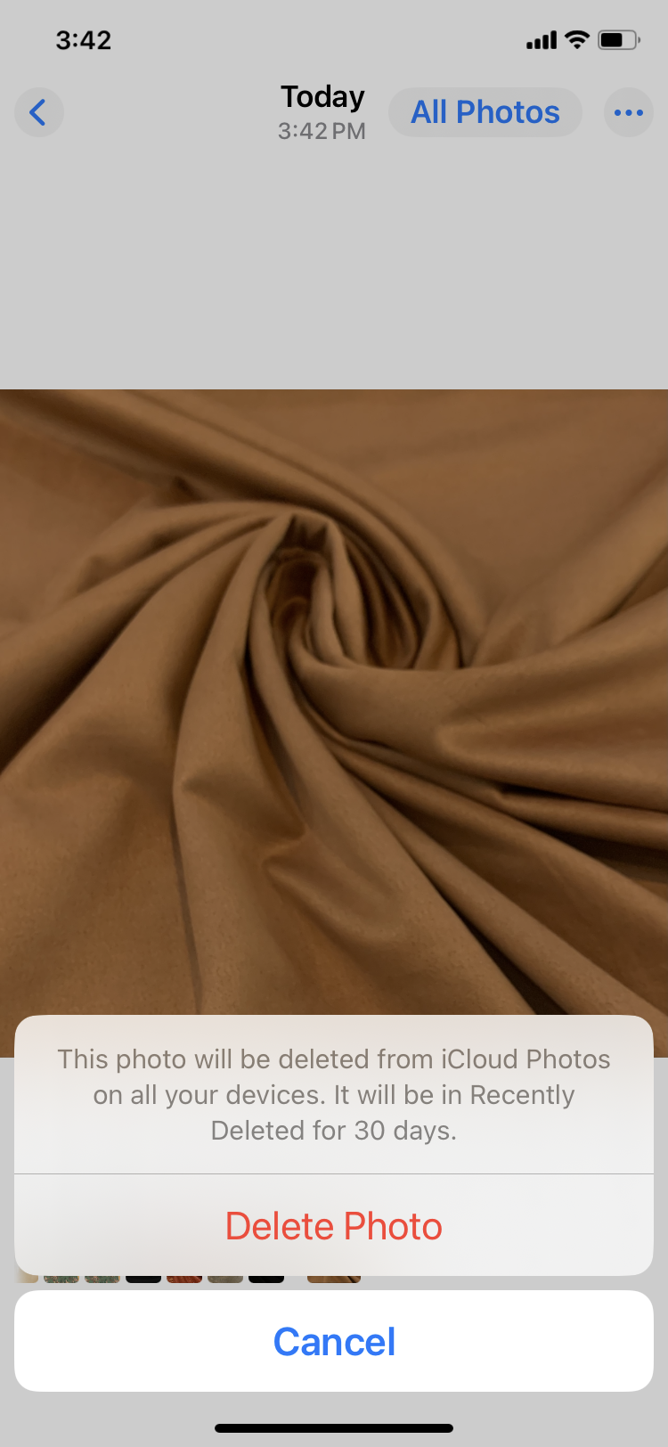 Techno Suede Poly/Spandex Fabric - Medium Brown
