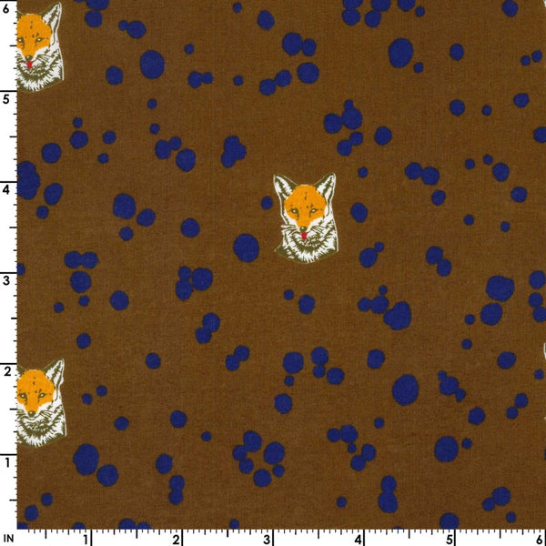 Echino Fox Cotton Lawn Fabric - EKX-98070 71 C34