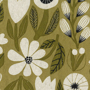 Bookhou Flowers Cotton Linen Canvas Fabric - EKX-1420 1 C