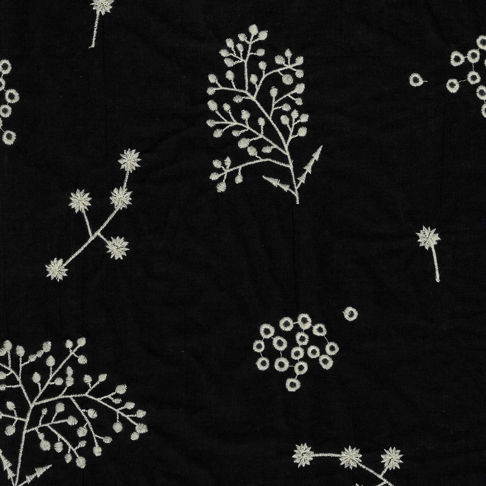 Echino Embroidery Botanical Cotton/Linen Sheeting Fabric - EKX-98020 20 D40
