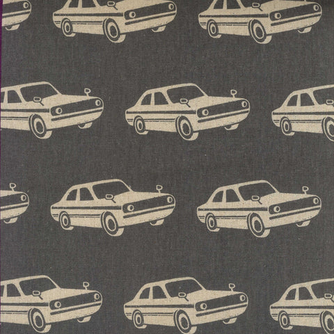 Echino Nico Car Cotton Linen Canvas Fabric - EKX-98060 60 D10