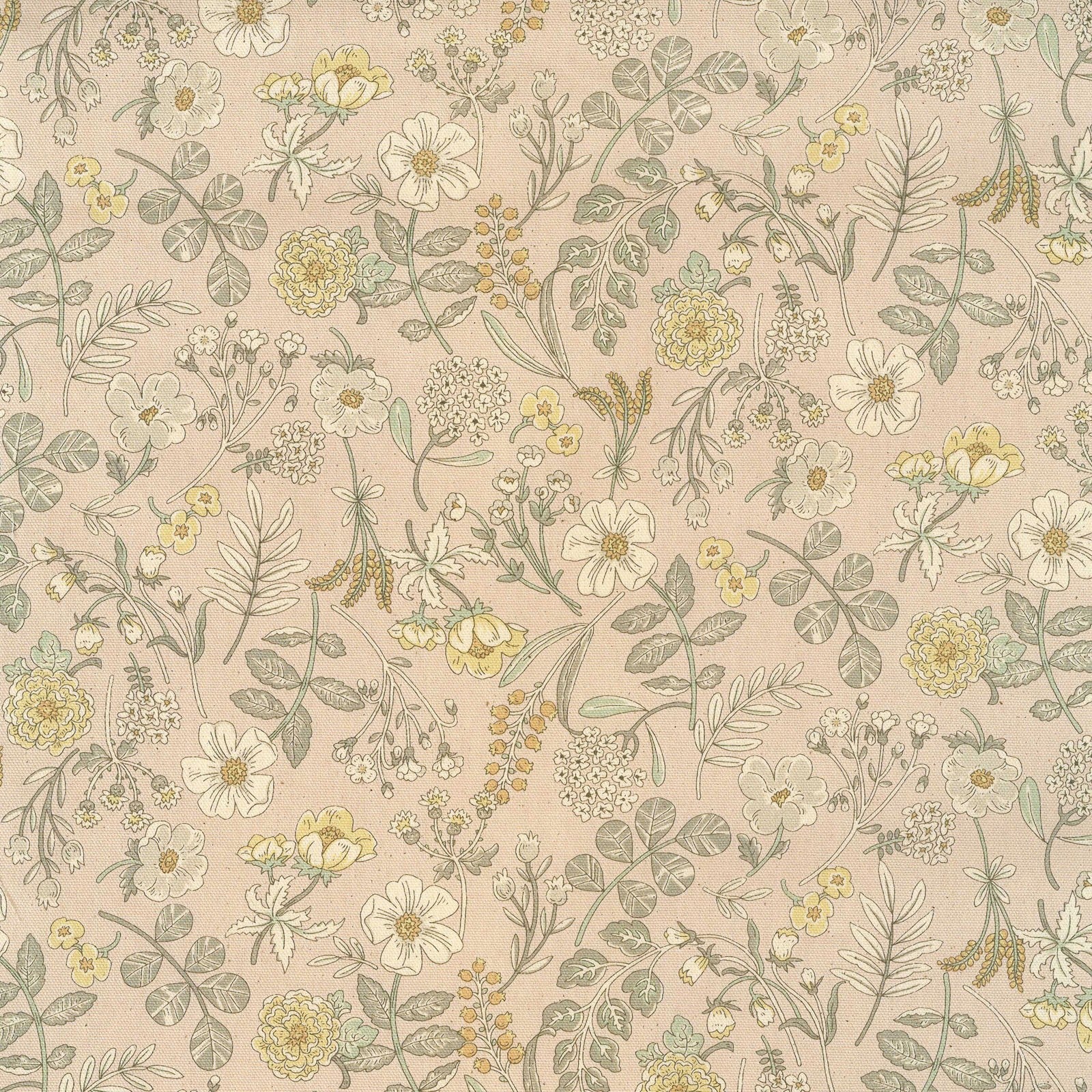 Smokey Botanical Cotton Oxford Fabric YKA 31080 1 B