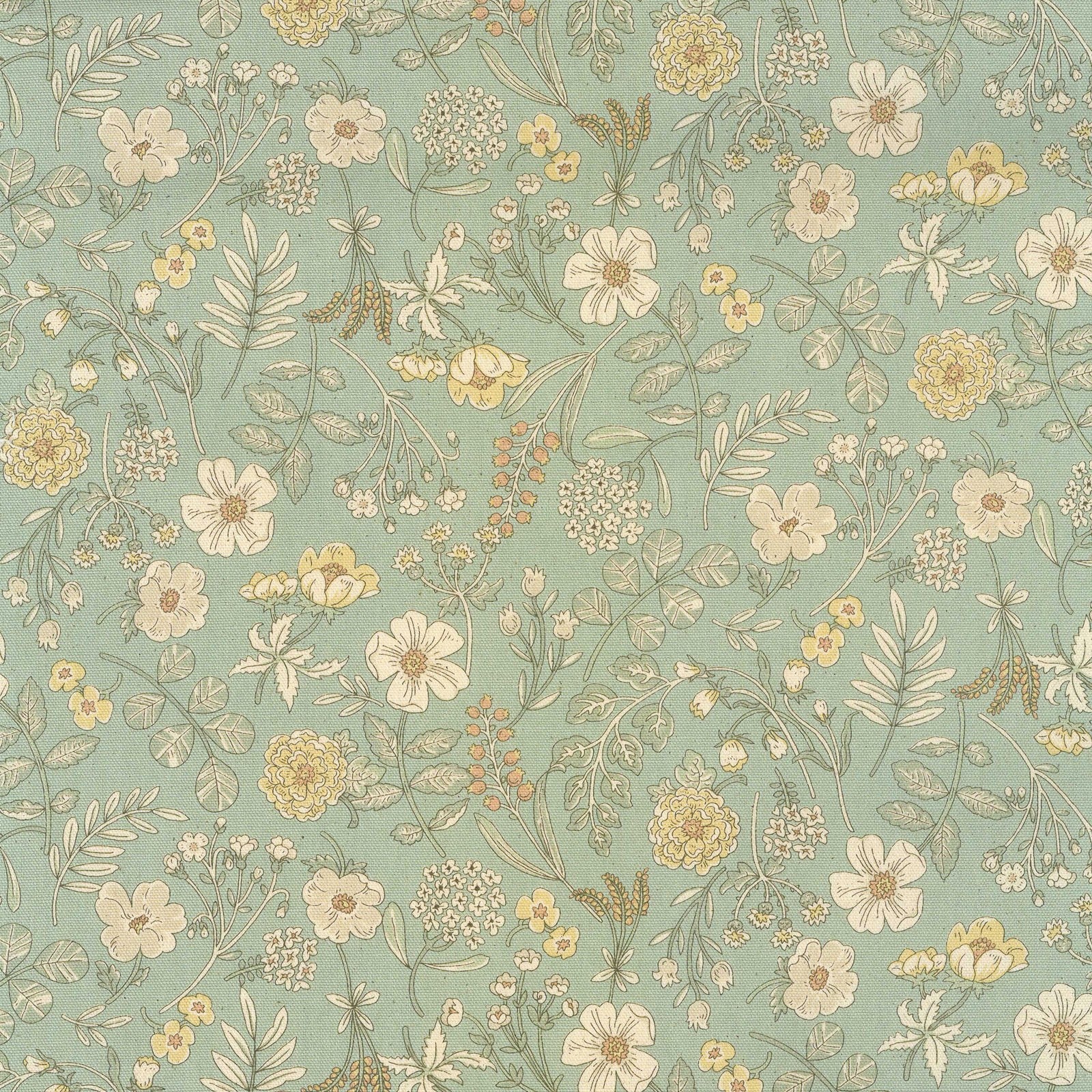 Smokey Botanical Cotton Oxford Fabric YKA-31080 1 C