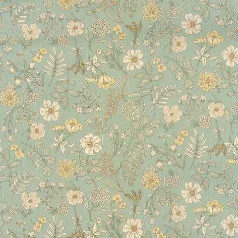 Smokey Botanical Cotton Oxford Fabric YKA-31080 1 C