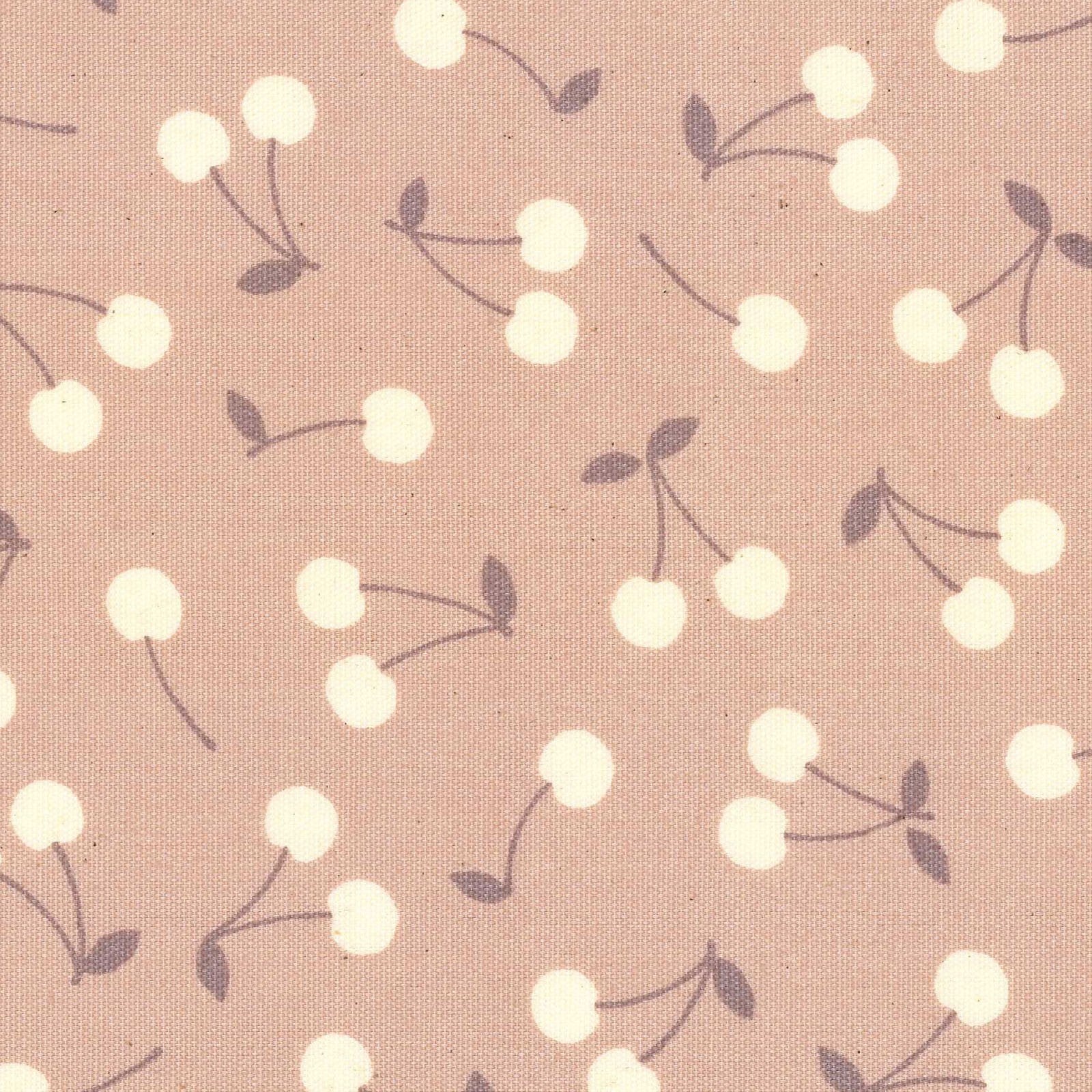 Teiban Cherry Cotton Oxford Fabric - Pink YKA 96010 1 B