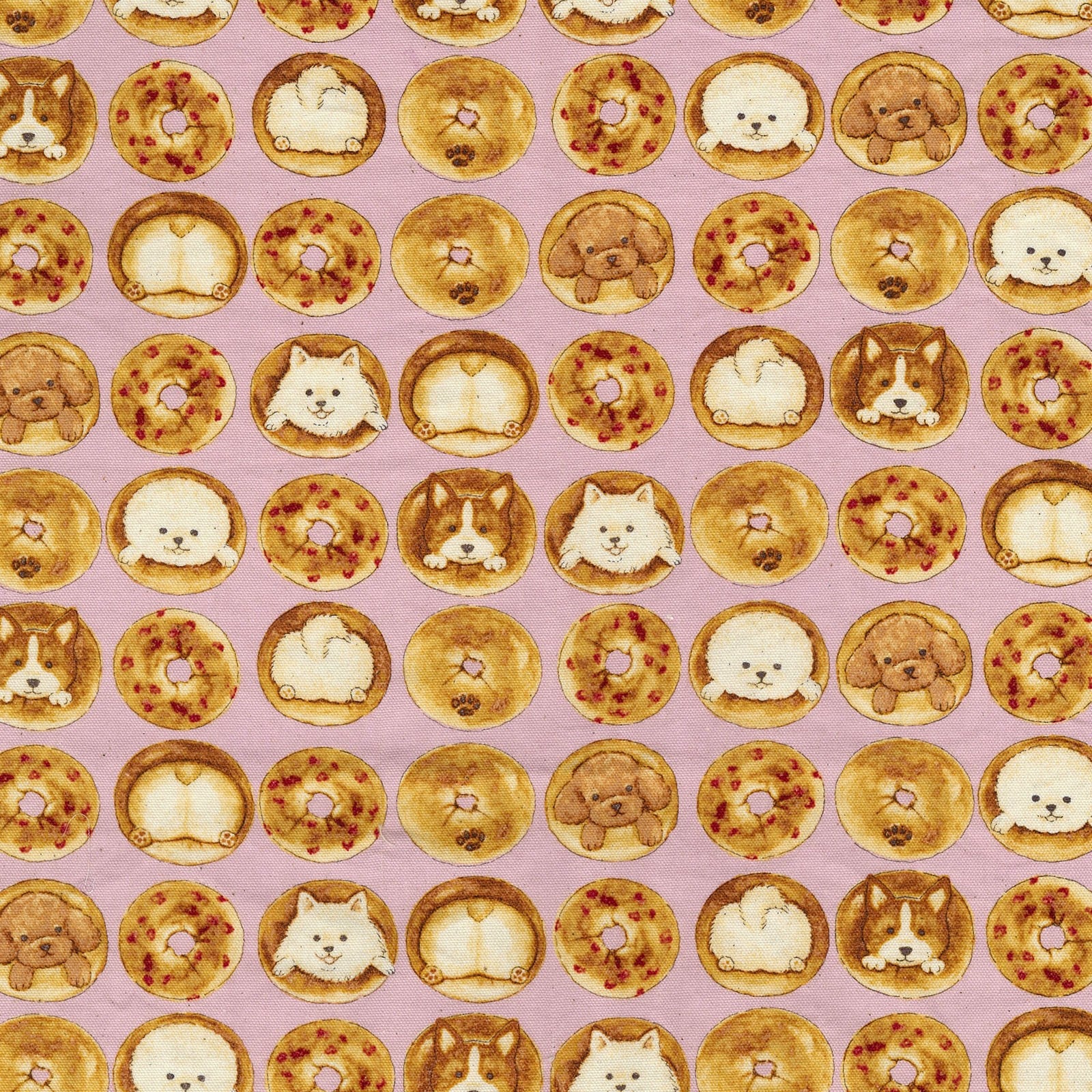 Animal Bread Dog Bagel Cotton Shirting Fabric - YPA-51010 2 B11